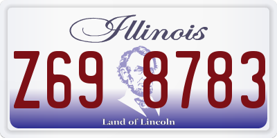IL license plate Z698783