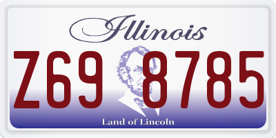 IL license plate Z698785