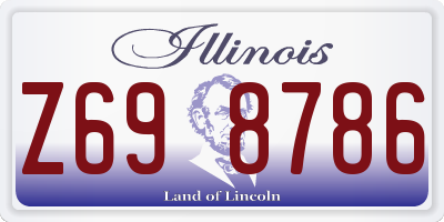 IL license plate Z698786