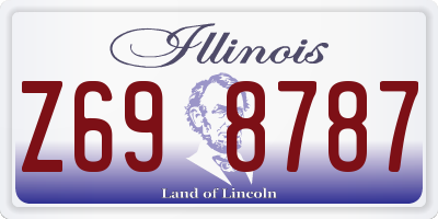 IL license plate Z698787