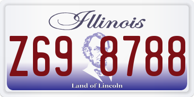 IL license plate Z698788