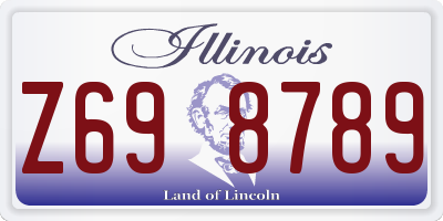 IL license plate Z698789