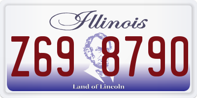 IL license plate Z698790