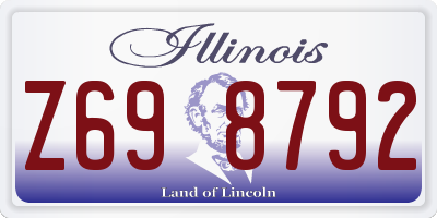 IL license plate Z698792