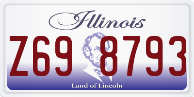 IL license plate Z698793