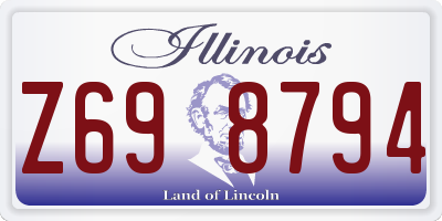 IL license plate Z698794