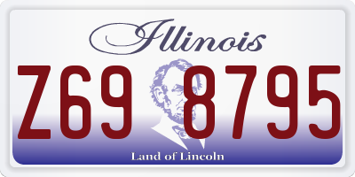 IL license plate Z698795