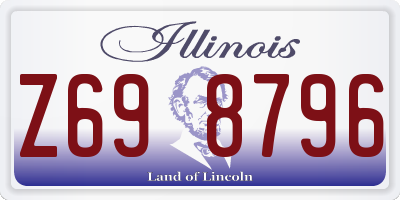 IL license plate Z698796