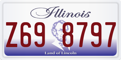 IL license plate Z698797