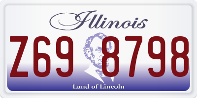IL license plate Z698798