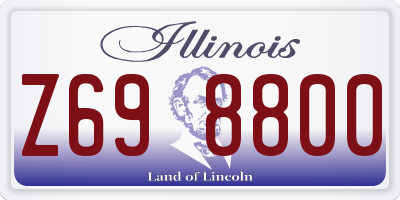 IL license plate Z698800