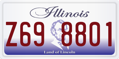 IL license plate Z698801