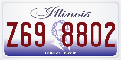 IL license plate Z698802