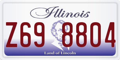 IL license plate Z698804
