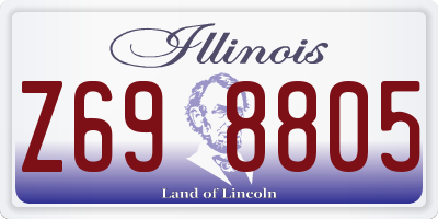 IL license plate Z698805