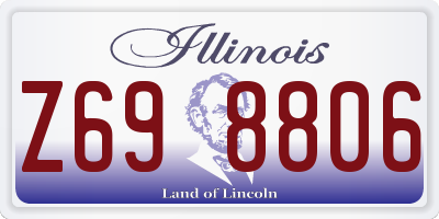 IL license plate Z698806