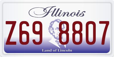 IL license plate Z698807