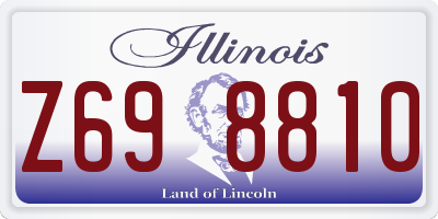 IL license plate Z698810