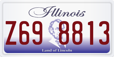 IL license plate Z698813