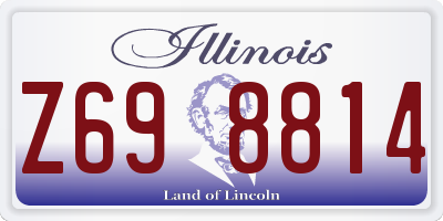 IL license plate Z698814