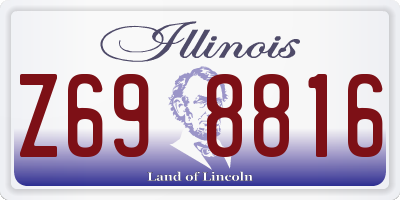 IL license plate Z698816