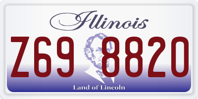 IL license plate Z698820