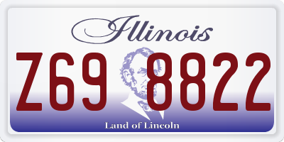 IL license plate Z698822