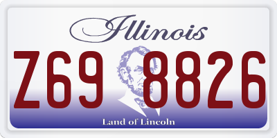 IL license plate Z698826
