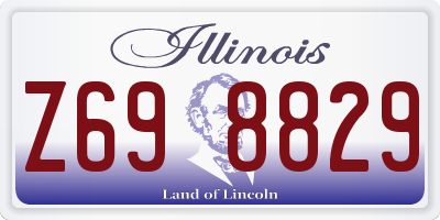 IL license plate Z698829