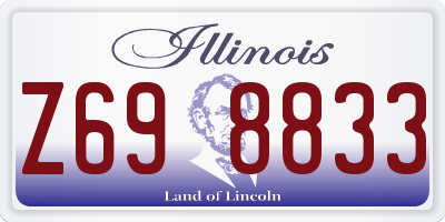 IL license plate Z698833