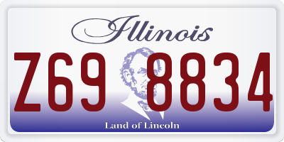 IL license plate Z698834