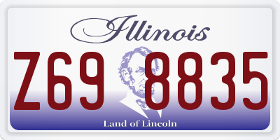 IL license plate Z698835