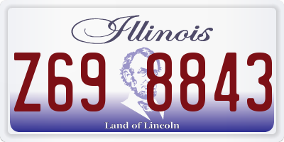IL license plate Z698843