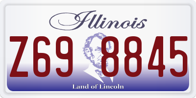 IL license plate Z698845