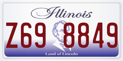 IL license plate Z698849