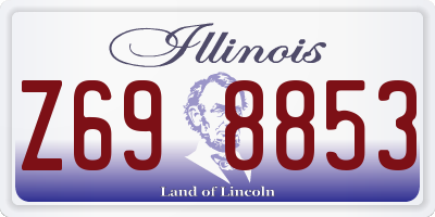 IL license plate Z698853