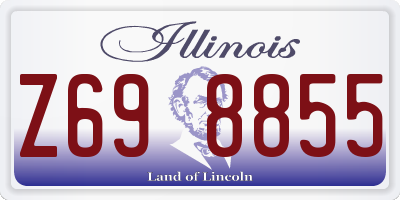 IL license plate Z698855