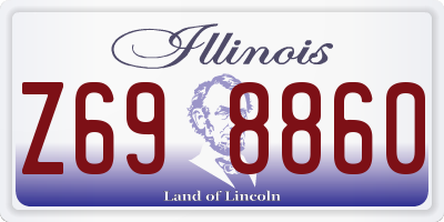 IL license plate Z698860