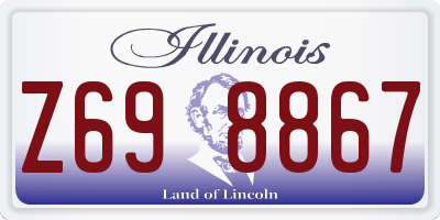 IL license plate Z698867