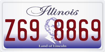 IL license plate Z698869