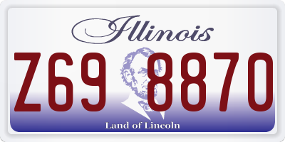 IL license plate Z698870