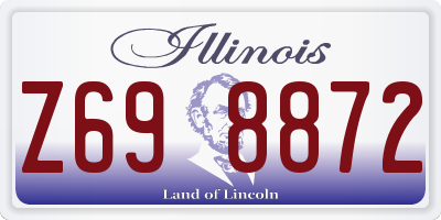 IL license plate Z698872