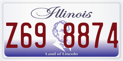 IL license plate Z698874