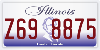 IL license plate Z698875
