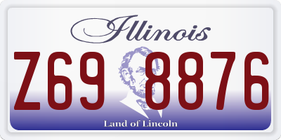 IL license plate Z698876