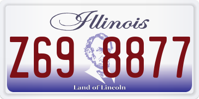 IL license plate Z698877