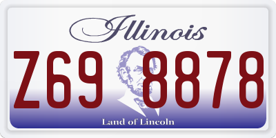 IL license plate Z698878