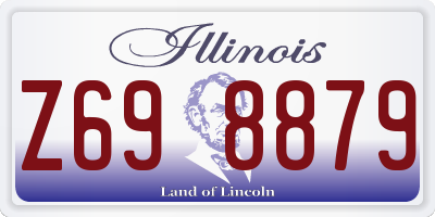 IL license plate Z698879