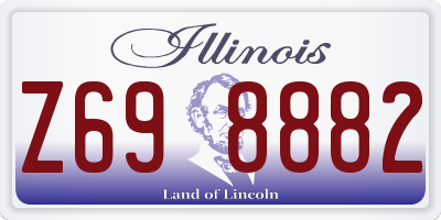 IL license plate Z698882