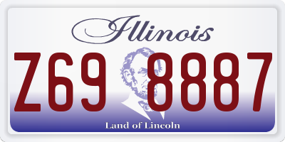 IL license plate Z698887